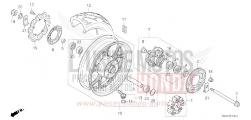 REAR WHEEL NC750XDP de 2023